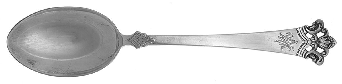 Anitra (Sterling) Monogram Tablespoon (Serving Spoon) by Magnus Aase (Norway)-1