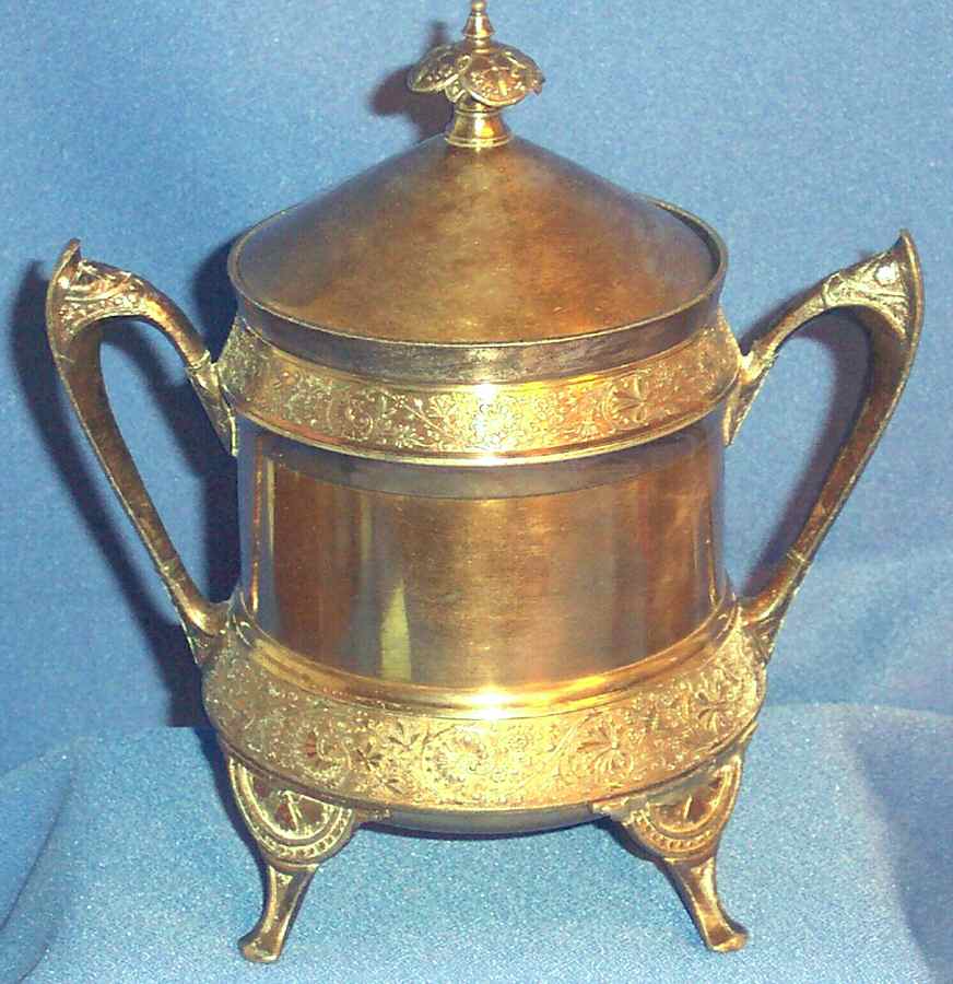 98 (Silverplate, Hollowware) Sugar Bowl & Lid by Middletown Silver Co-1