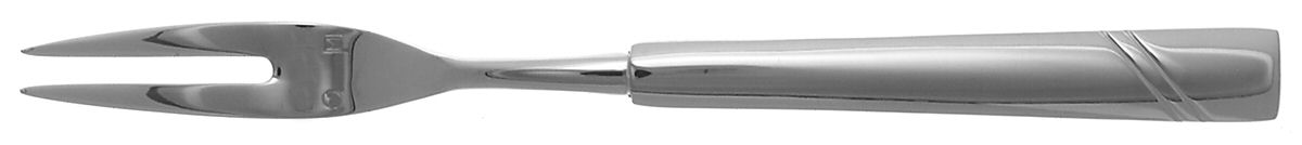 MIV2 (Stainless) Small 2-Tine Cold Meat Serving Fork by Michelino Silver-1