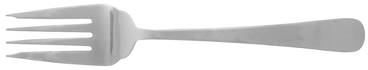 Tanner-Satin (Stainless) Large Solid Cold Meat Serving Fork by Mikasa-1