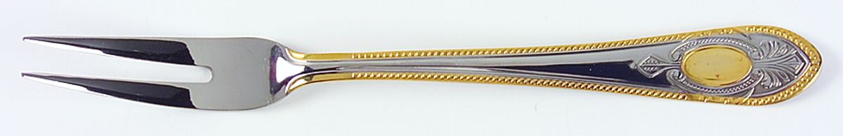M4S3 (Stainless, 18-0, Rostfrei) Small 2-Tine Cold Meat Serving Fork by Maas Silver-1
