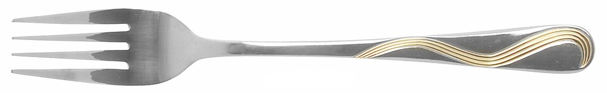 M4S5 (Stainless, Gold Accent) Fork by Maas Silver-1