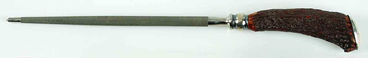 MCU8 (Sterling) Large Roast Steel Rod Knife Sharpener by Meriden Cutlery Co-1