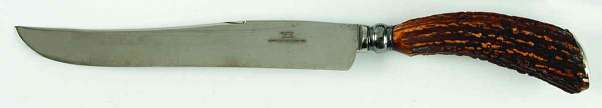 MCU8 (Sterling) Large Stainless Blade Roast Carving Knife by Meriden Cutlery Co-1