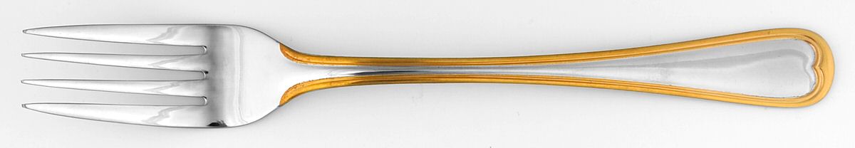 MBZ1 (Stainless, Gold Accent) Fork by MBS Bestecke-1
