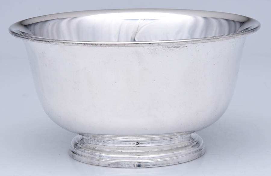 Paul Revere Reproductions (Sterling, Hollowware) 8" Paul Revere Bowl by Manchester-1