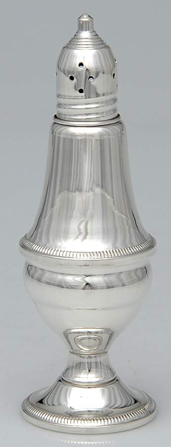 Sterling Hollowware Weighted Pepper Shaker by Mayflower Silver-1