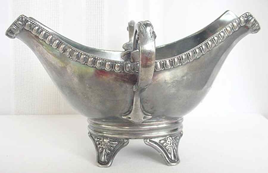 44 (Silverplate, Hollowware) Oval Footed Centerpiece by Meriden Britannia -1