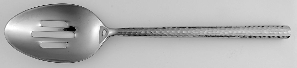 Boulder (Stainless) Pierced Tablespoon (Serving Spoon) by Michael Lloyd-1