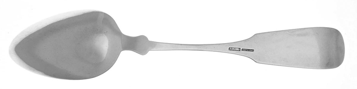 Coin Silver Flatware Tablespoon (Serving Spoon) by Murdock and Andrews-2