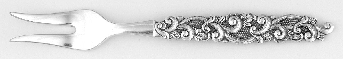 MRT14 (Silverplate) Cocktail/Seafood Fork by T H Marthinsen Silver-1