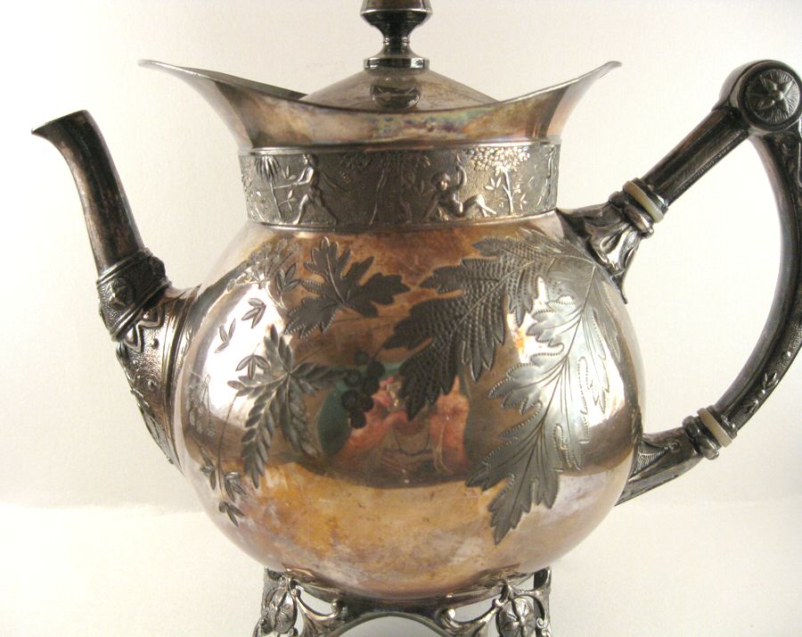 1902 1-2 (Silverplate, Hollowware) Teapot by Meriden Britannia -1