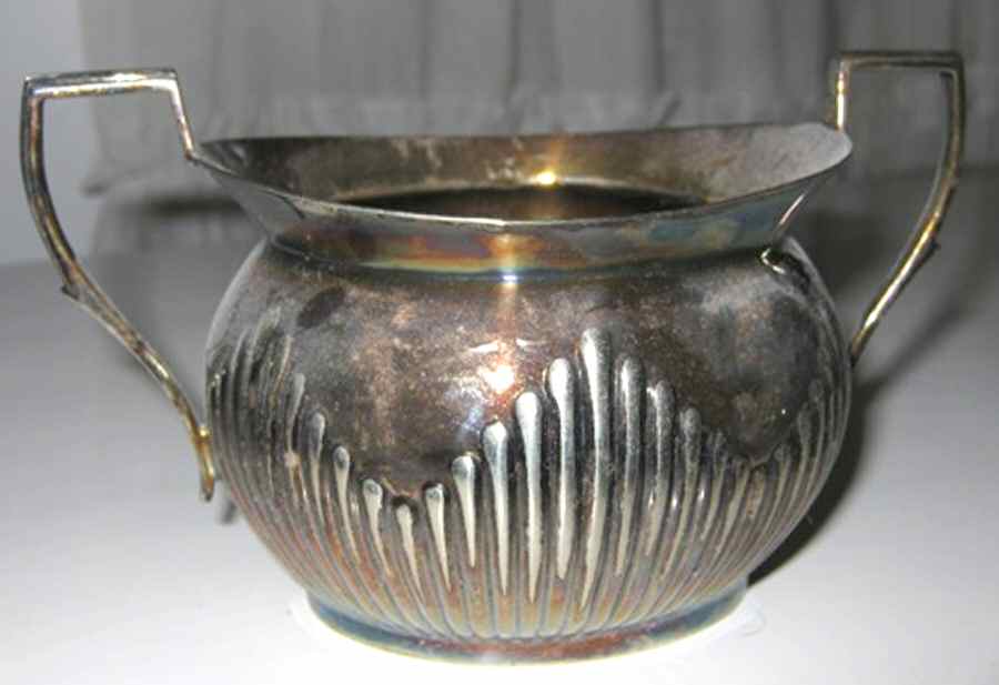 W25361 (Silverplate, Hollowware) Silverplate Mini Open Sugar by Mappin & Webb-1