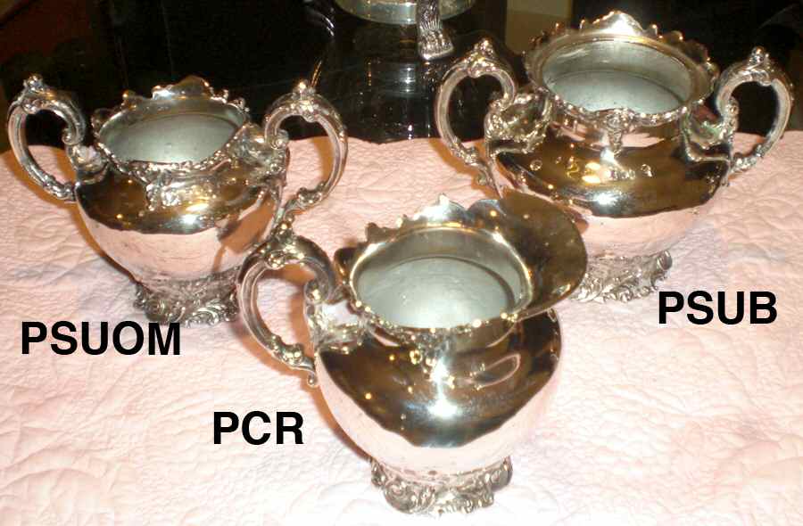 4026 (Silverplate, Hollowware) Silverplate Mini Open Sugar by Middletown Silver Co-1