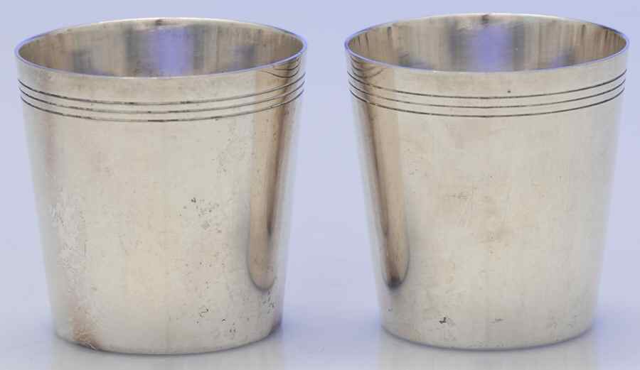 0017 (Silverplate, Hollowware) (Set of 2) Shot Glass by Meriden Britannia -1