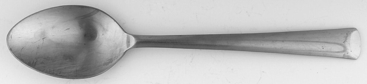 MFS8 (Stainless, Frosted Handle) Place/Oval Soup Spoon by Martha Stewart Flatw-1
