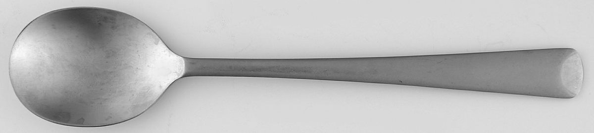 MFS8 (Stainless, Frosted Handle) Sugar Spoon by Martha Stewart Flatw-1