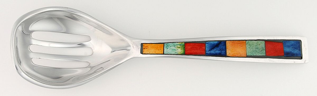 Carnival (Aluminum, Hollowware) Solid Salad Serving Fork by Mikasa-1