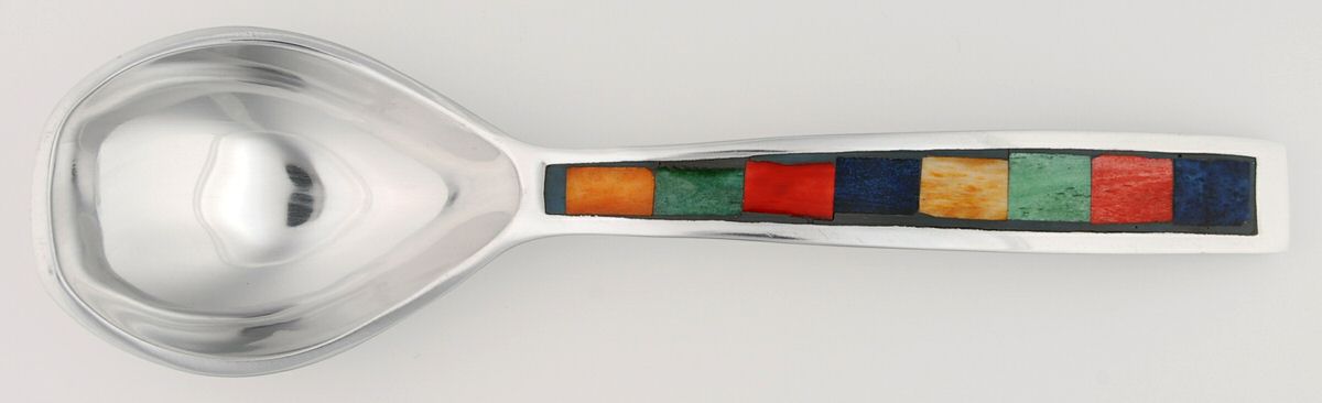 Carnival (Aluminum, Hollowware) Solid Salad Serving Spoon by Mikasa-1