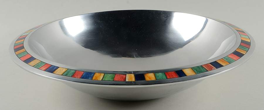 Carnival (Aluminum, Hollowware) 15" Salad Serving Bowl by Mikasa-1