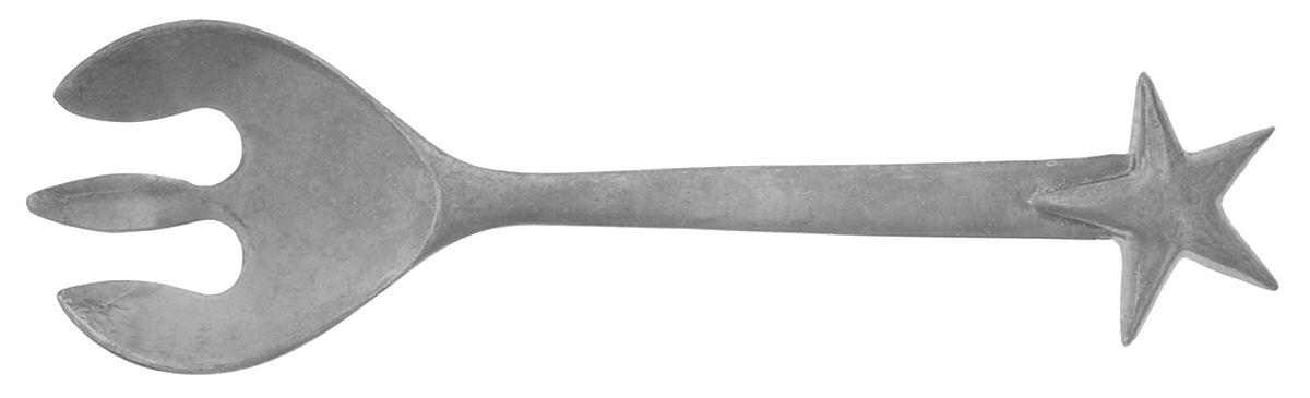 Aluminum Flatware Solid Salad Serving Fork by Mariposa-1