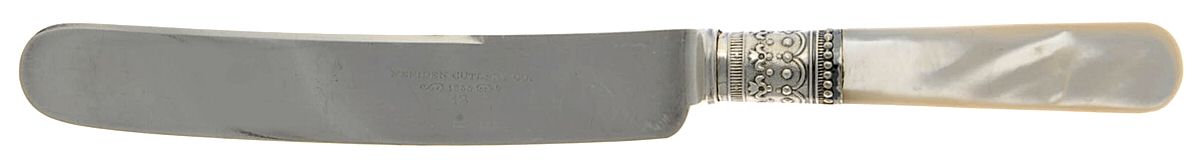 Pearl Handle 8 (Silverplate) Pearl Handle Breakfast Knife by Meriden Cutlery Co-1
