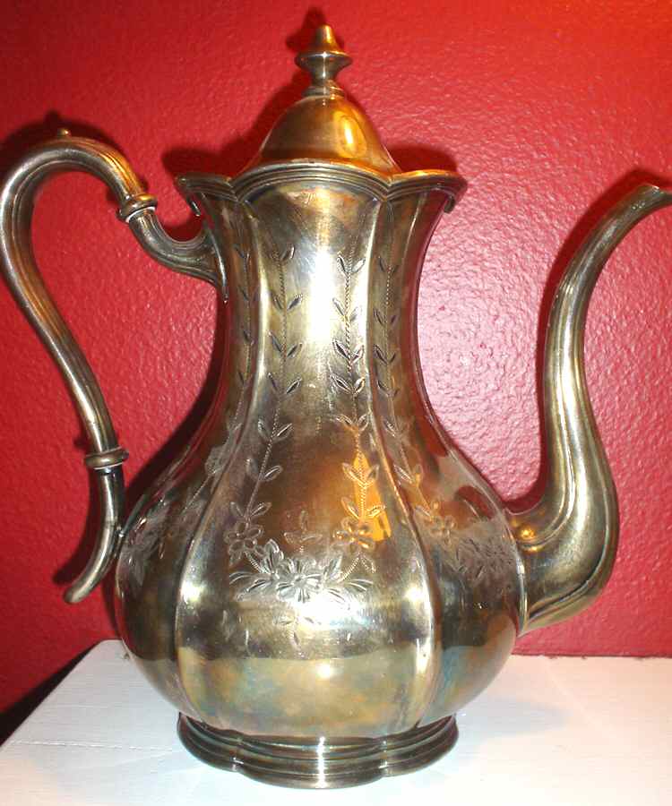 2094 (Silverplate, Hollowware) Silverplate Coffee Pot by Meriden Britannia -1