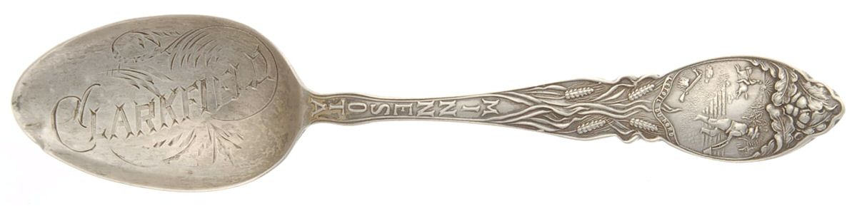 States & Cities Souvenir Spoons(Sterling) Minnesota Five O'Clock Spoon by Manchester-1