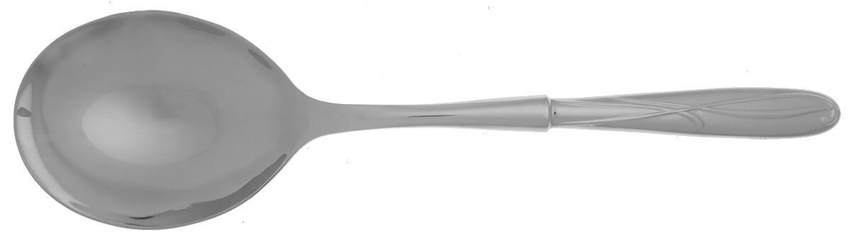Cocoa Blossom (Stainless) Casserole Spoon with Smooth Stainless Bowl HC by Mikasa-1