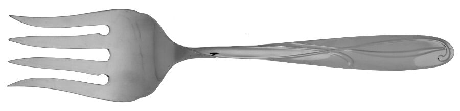 Cocoa Blossom (Stainless) Solid Serving Fork by Mikasa-1