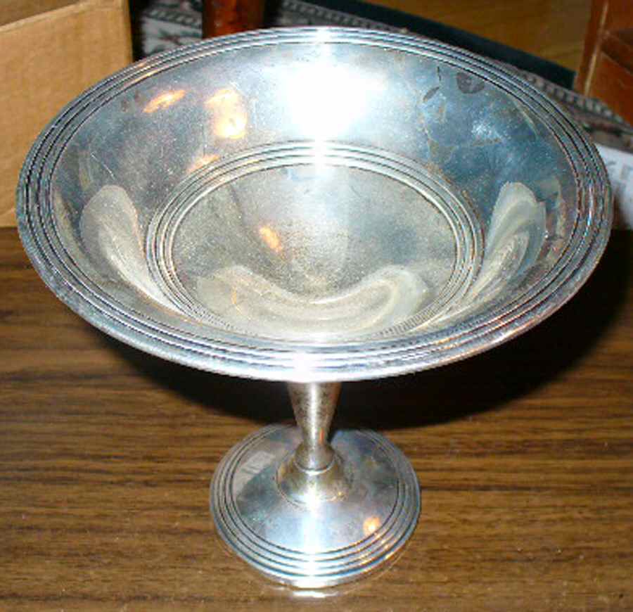 632 (Sterling, Hollowware) Sterling Compote by M Fred Hirsch-1