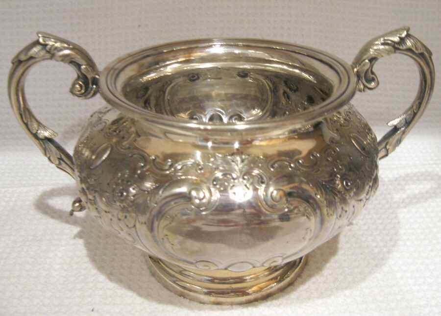 W212 (Silverplate, Hollowware) Sugar Bowl No Lid by Mappin & Webb-1