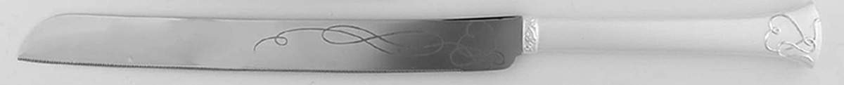Love Story (Silverplate, Hollowware) Cake Slicer with Stainless Blade by Mikasa-1