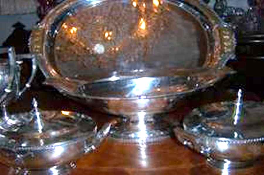 Pompeiian (Sterling, Hollowware) Sterling Compote by Mount Vernon-1