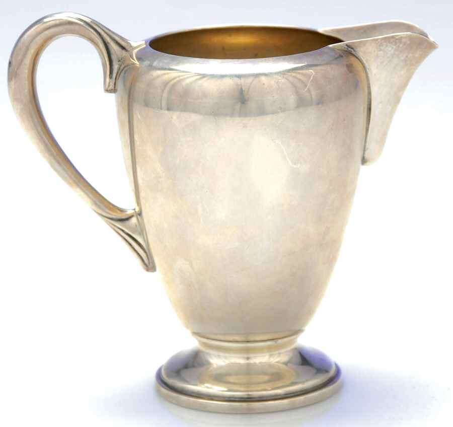 437 (Sterling, Hollowware) Creamer by M Fred Hirsch-1