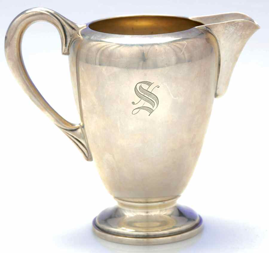 437 (Sterling, Hollowware) Creamer by M Fred Hirsch-1