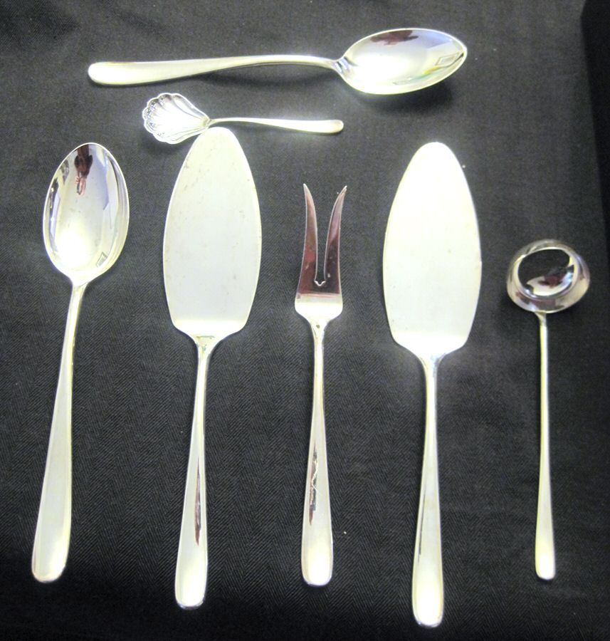 Svedese (Silverplate) Solid Serving Spoon by Zaramella Argenti-1