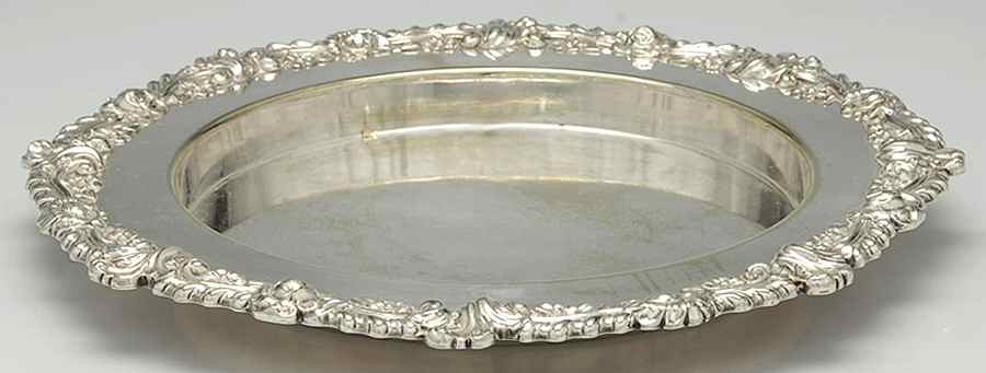 10857 (Silverplate, Hollowware) 11" Round Tray by Mappin & Webb-1