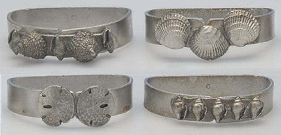 Pewter Hollowware Napkin Ring - Set of 4 by Metzke, Inc-1