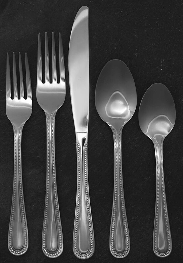 Mallory (Stainless) 5 Piece Place Setting by Mainstays-1