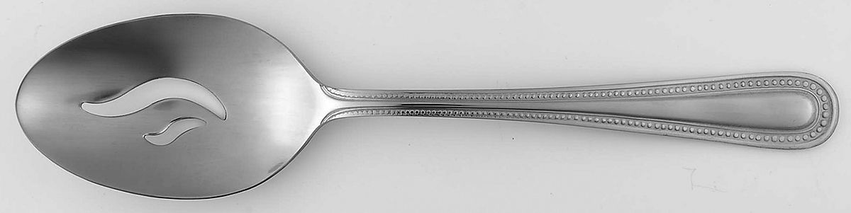 Mallory (Stainless) Pierced Tablespoon (Serving Spoon) by Mainstays-1
