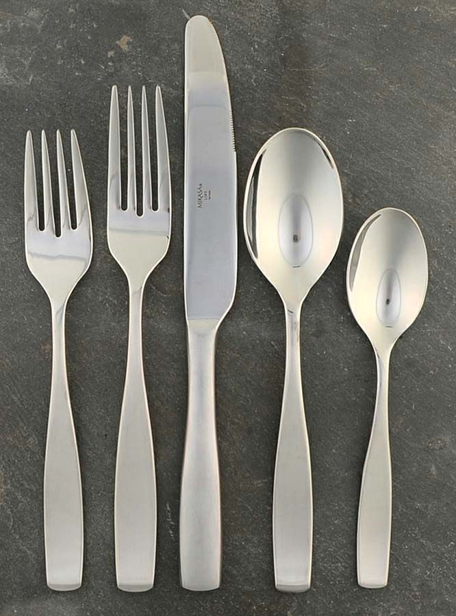 Satin Loft (Stainless) 40 Piece Estate Set by Mikasa-1
