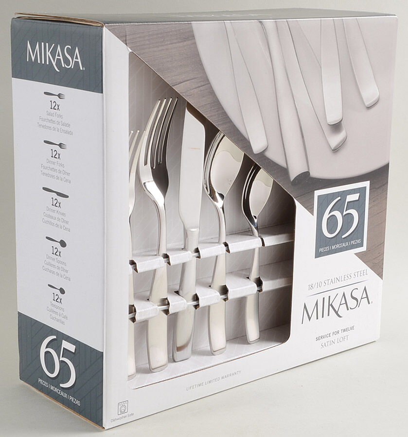 Satin Loft (Stainless) 65 Piece Set by Mikasa-1
