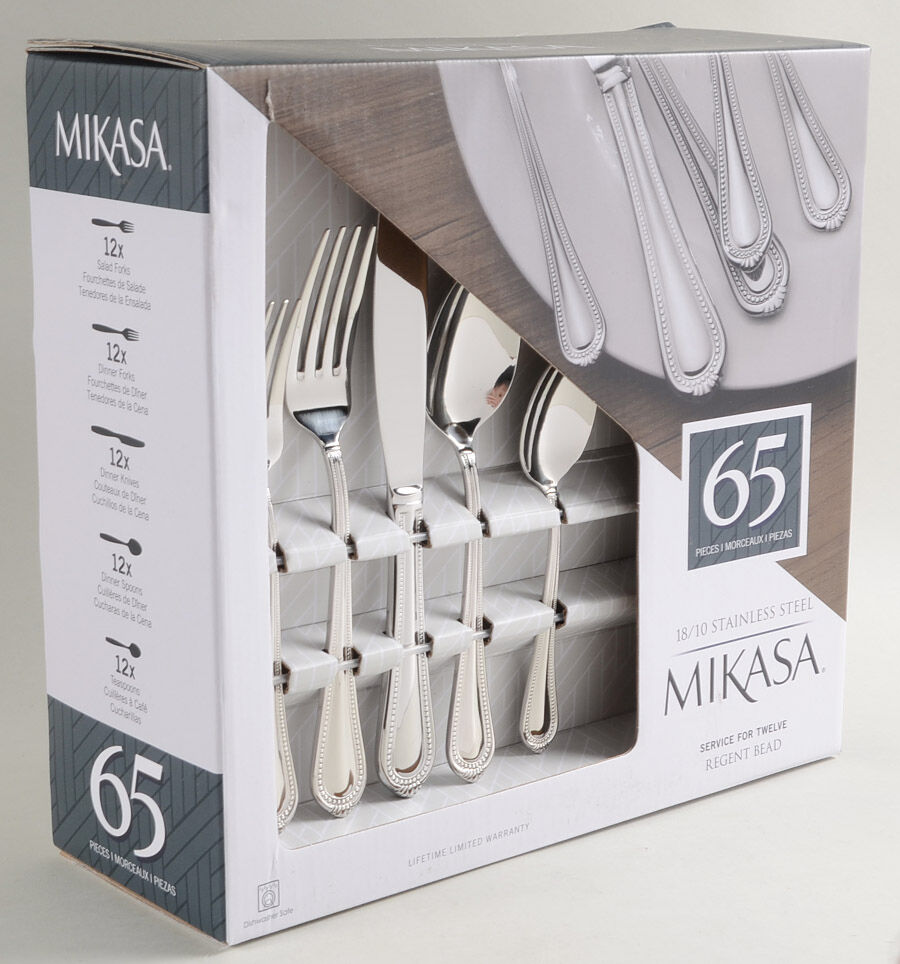 Regent Bead (Stainless) 65 Piece Set by Mikasa-1