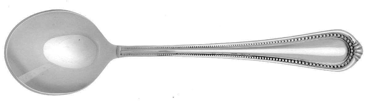 Regent Bead (Stainless) Spoon-Spaghetti/Solid-Individual HC by Mikasa-1
