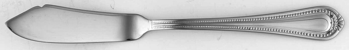 Regent Bead (Stainless) Flat Handle Master Butter Knife by Mikasa-1
