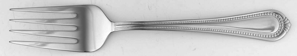 Regent Bead (Stainless) Large Solid Cold Meat Serving Fork by Mikasa-1