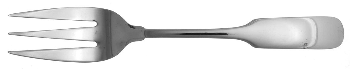 MFS10 (Stainless) Medium Solid Cold Meat Serving Fork by Martha Stewart Flatw-1