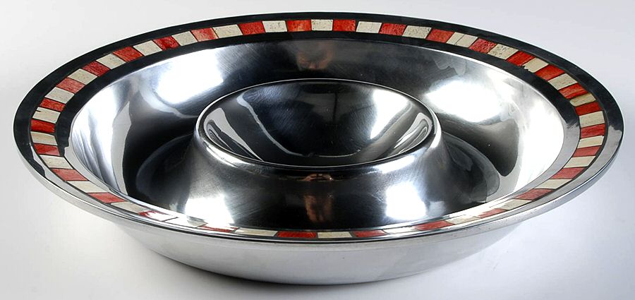 Carnival Holiday (Aluminum, Holloware) 1 Piece Chip & Dip by Mikasa-1