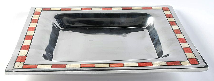 Carnival Holiday (Aluminum, Holloware) 11" Square Platter by Mikasa-1
